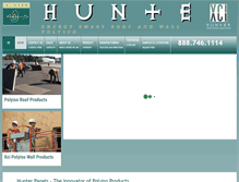 Tablet Screenshot of hunterpanels.com